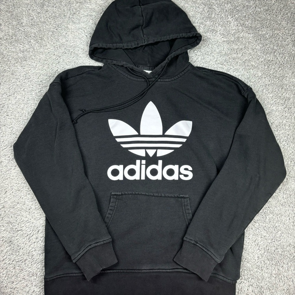 Adidas Hoodie Mens Small Hooded Sweatshirt Athletic Outerwear Layers Outdoors